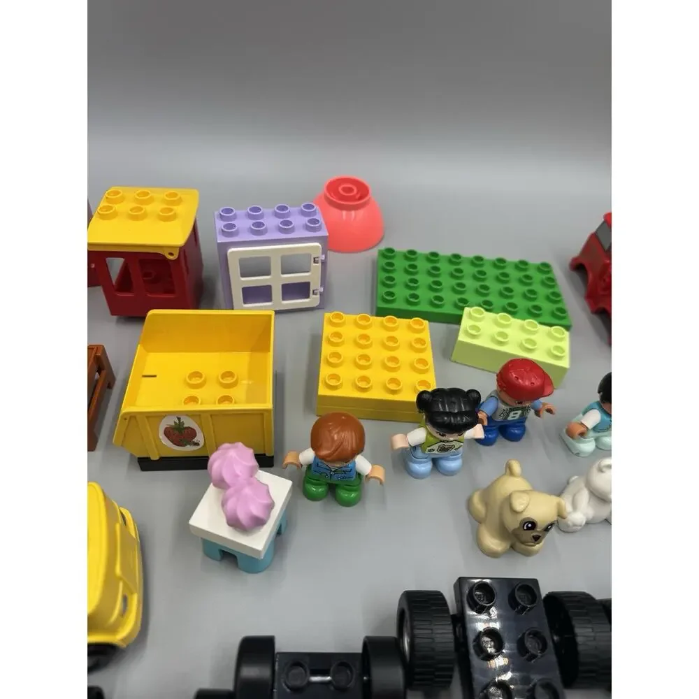 Lot of 50 Lego Duplo Vehicle Pieces Cars Figures Accessories Etc